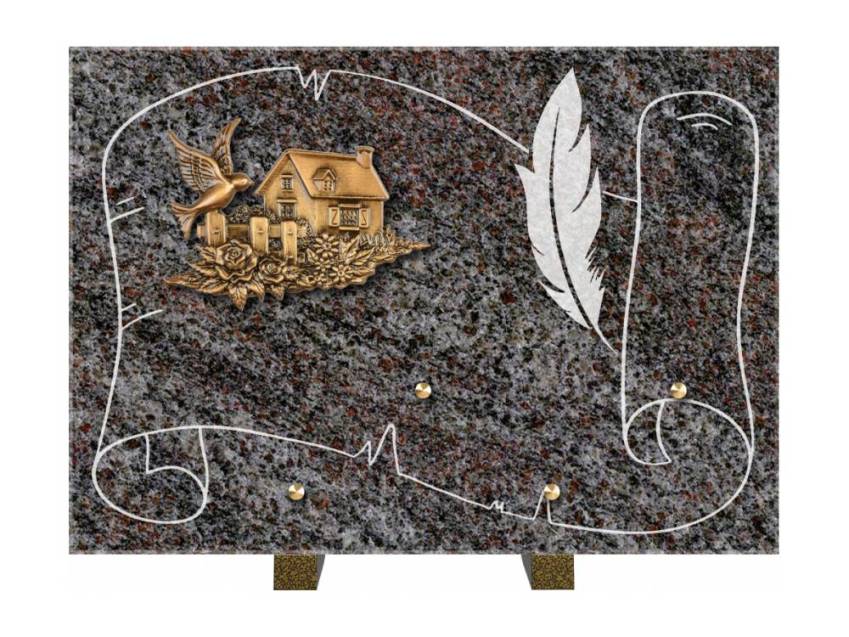 Plaque de cimetiere coralherix