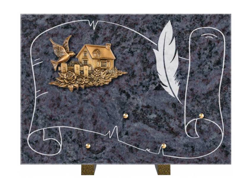 Plaque de cimetiere coralherix