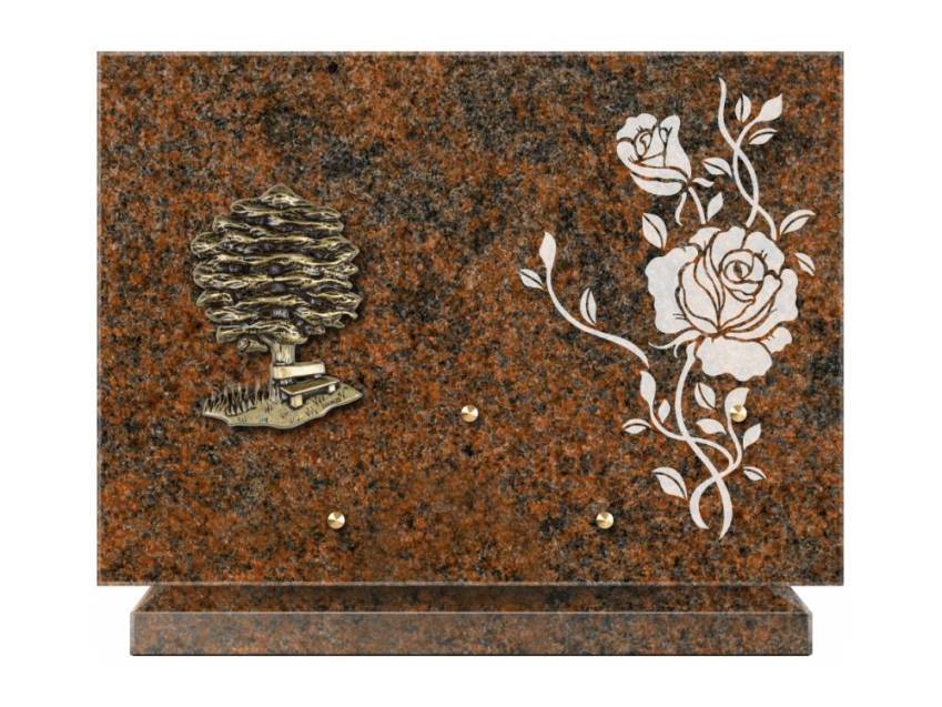 Plaque de cimetiere coralherix