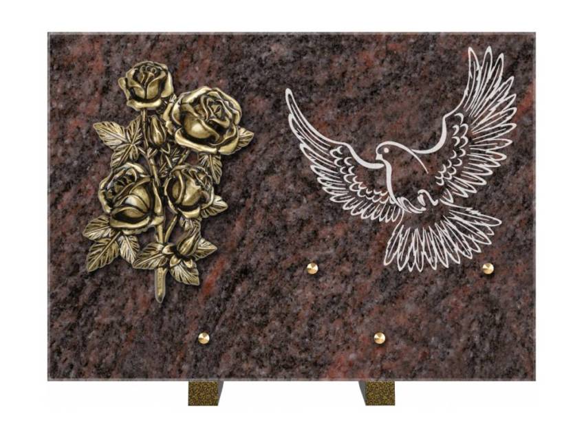 Plaque de cimetiere coralherix