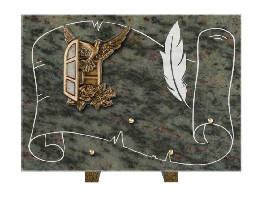 Plaque de cimetiere coralherix