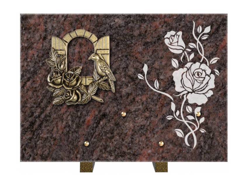 Plaque de cimetiere coralherix