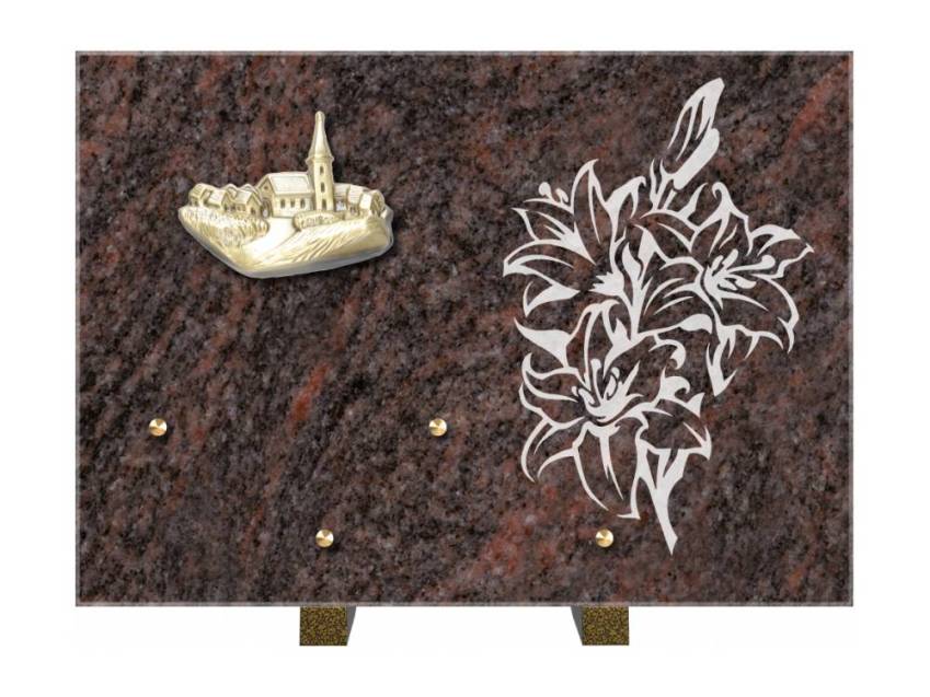 Plaque de cimetiere coralherix