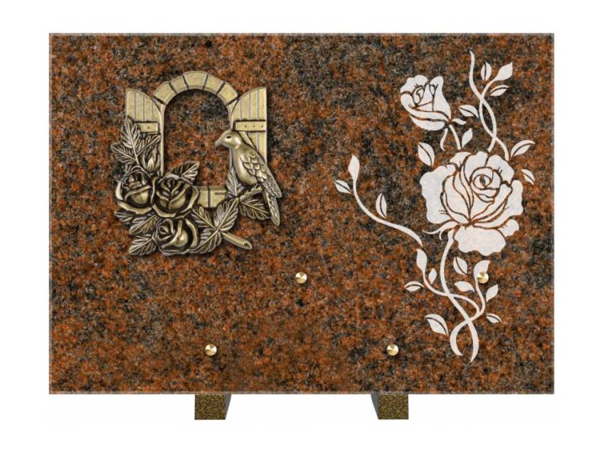Plaque de cimetiere coralherix