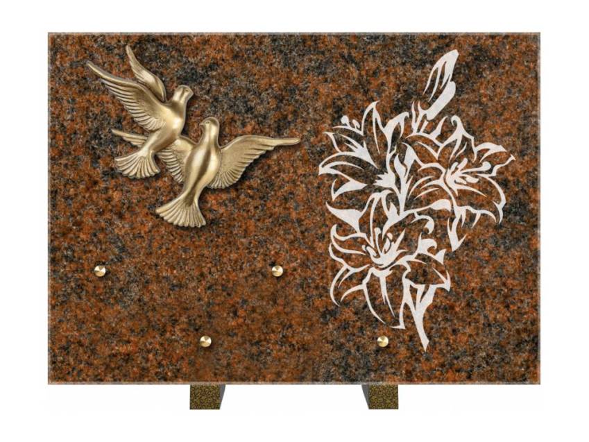 Plaque de cimetiere coralherix