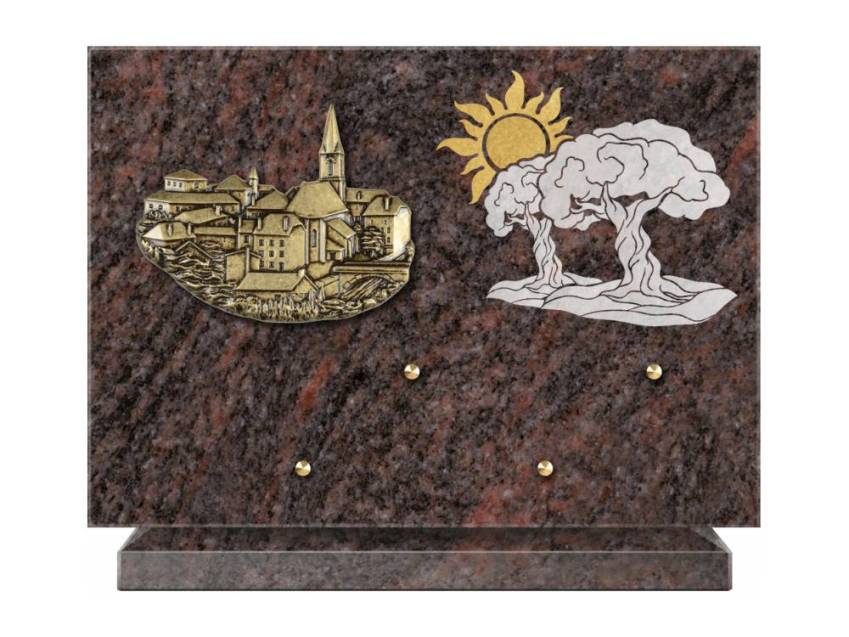 Plaque Granit Rectangle recueil