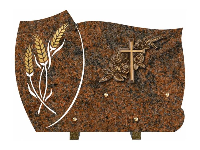 Peteloria funeral plaque