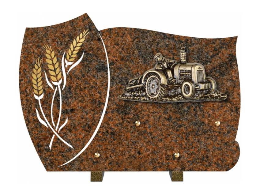 Peteloria funeral plaque