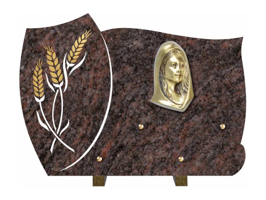 Peteloria funeral plaque