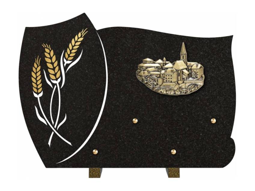 Peteloria funeral plaque