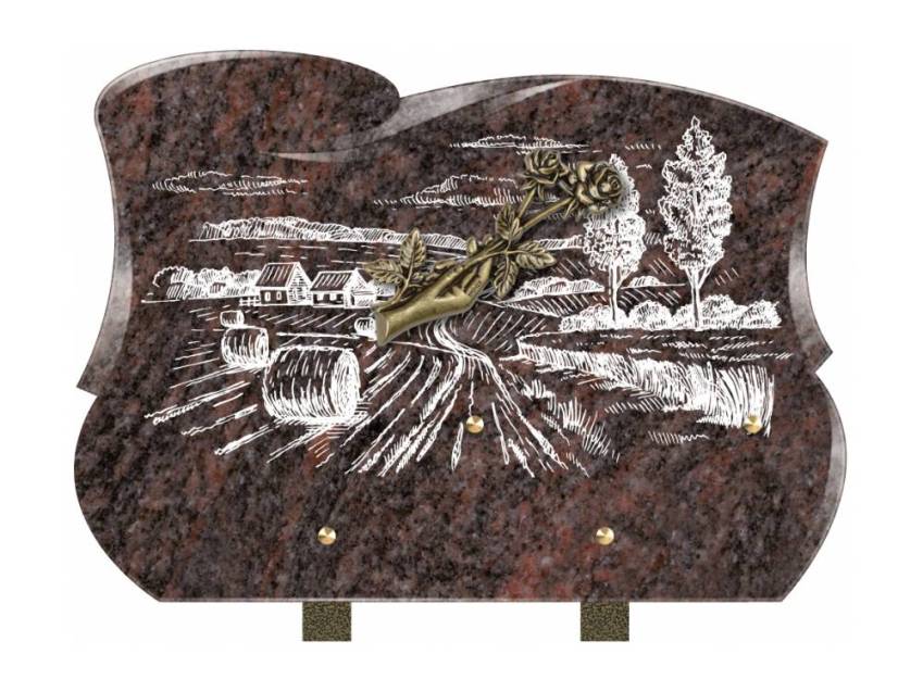 Plaque mortuaire veloria