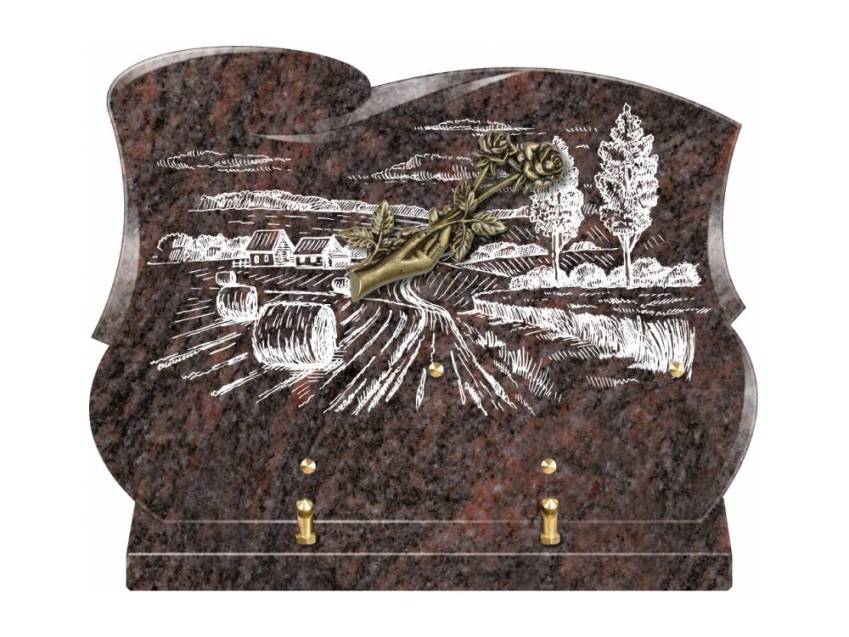 Plaque mortuaire veloria