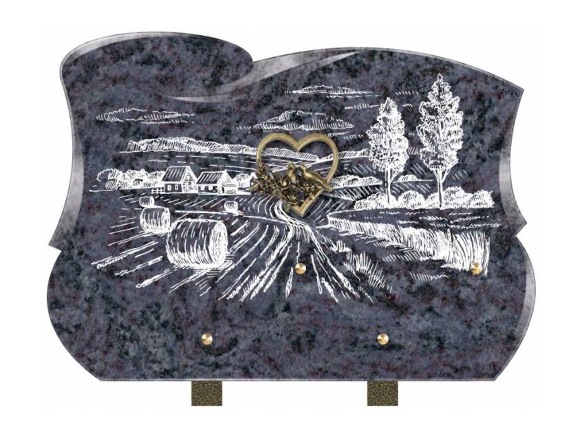 Plaque mortuaire veloria