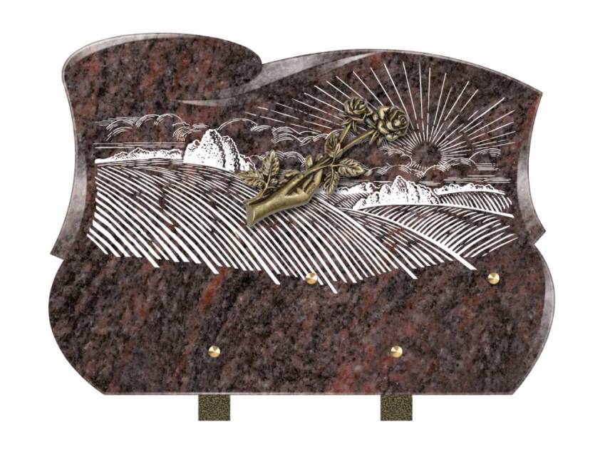 Plaque mortuaire veloria