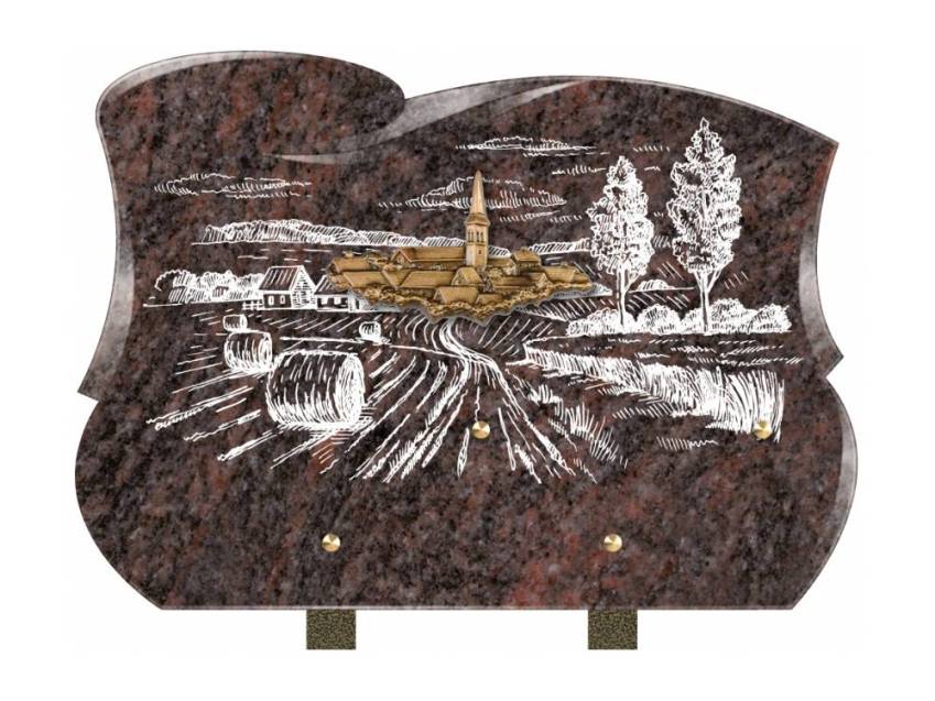 Plaque mortuaire veloria