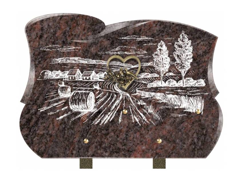 Plaque mortuaire veloria