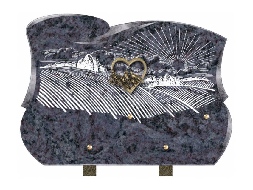 Plaque mortuaire veloria