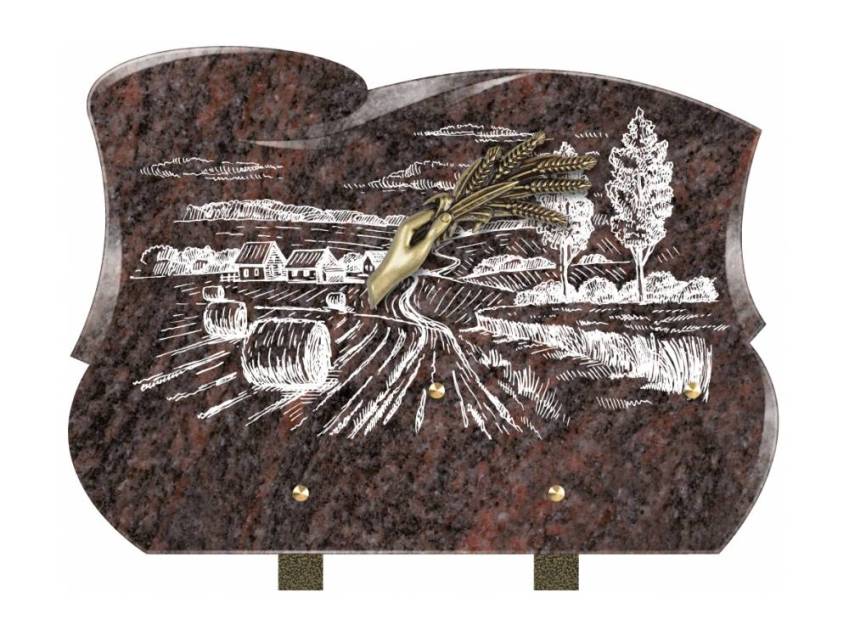Plaque mortuaire veloria