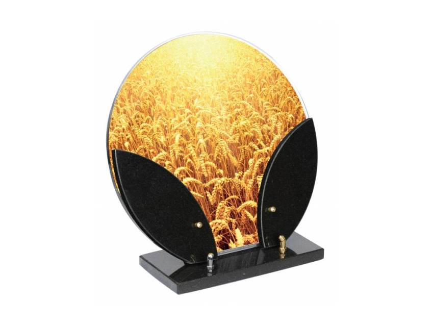 Hestium funeral plaque