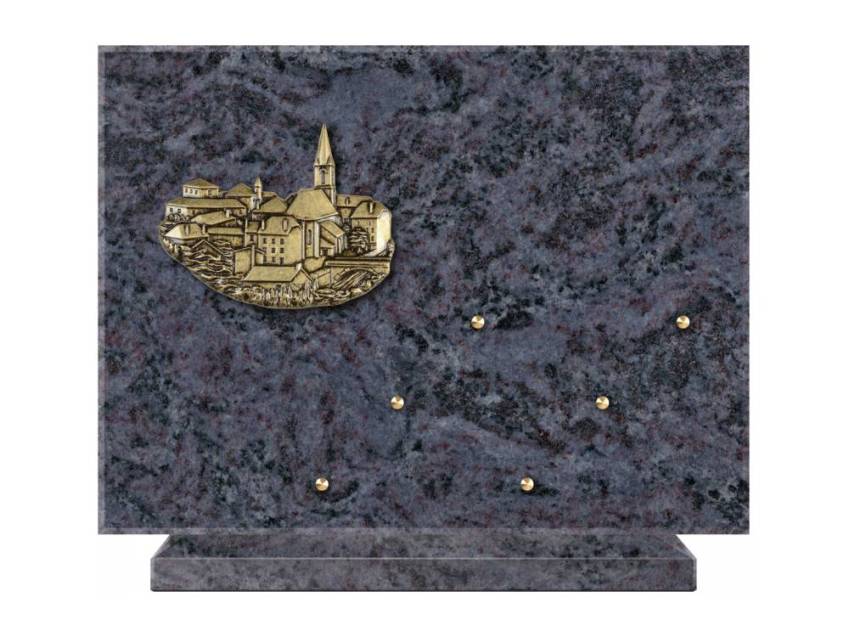 Symbolic Rectangle Granite Plaque.