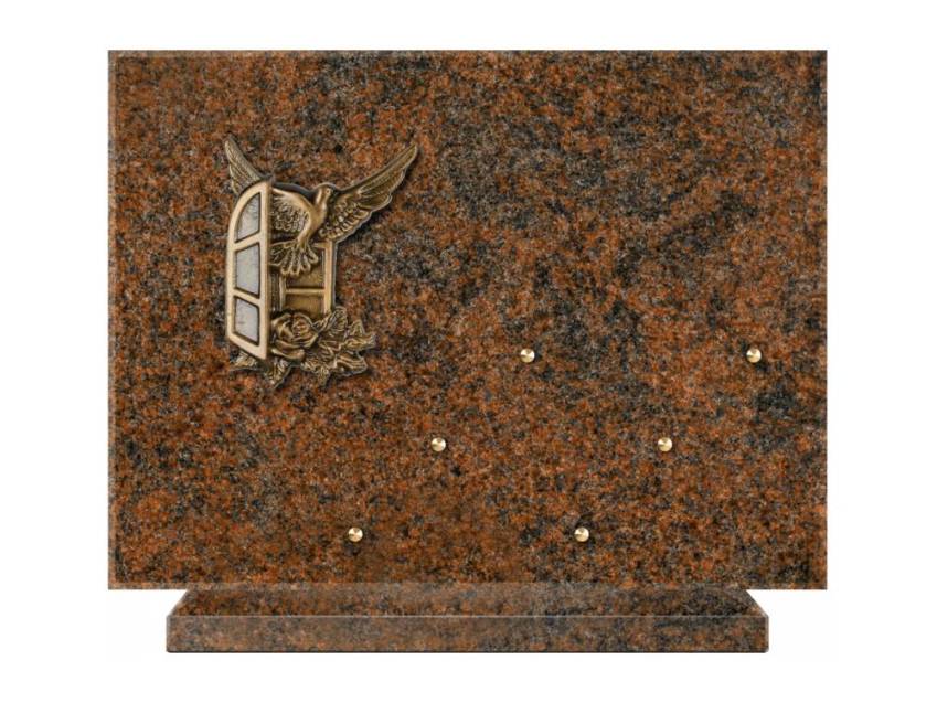 Symbolic Rectangle Granite Plaque.