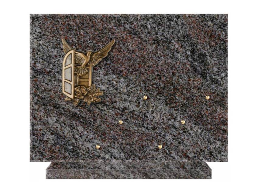 Symbolic Rectangle Granite Plaque.