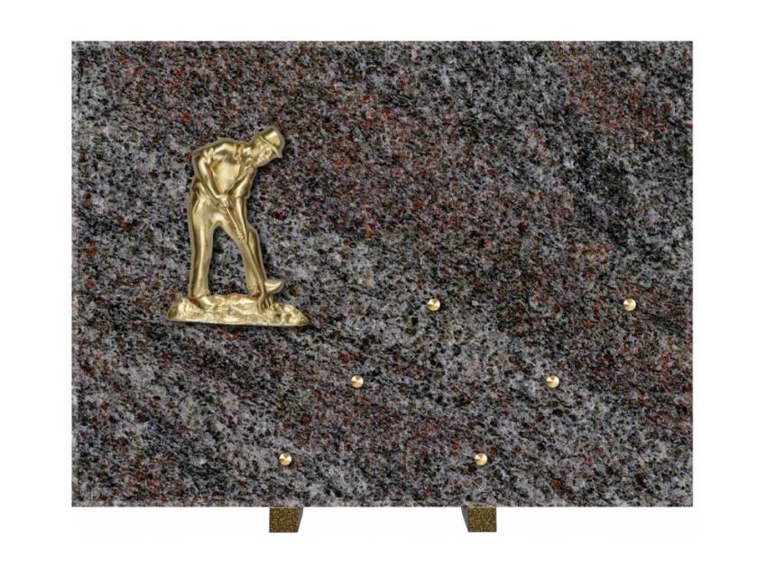 Symbolic Rectangle Granite Plaque.