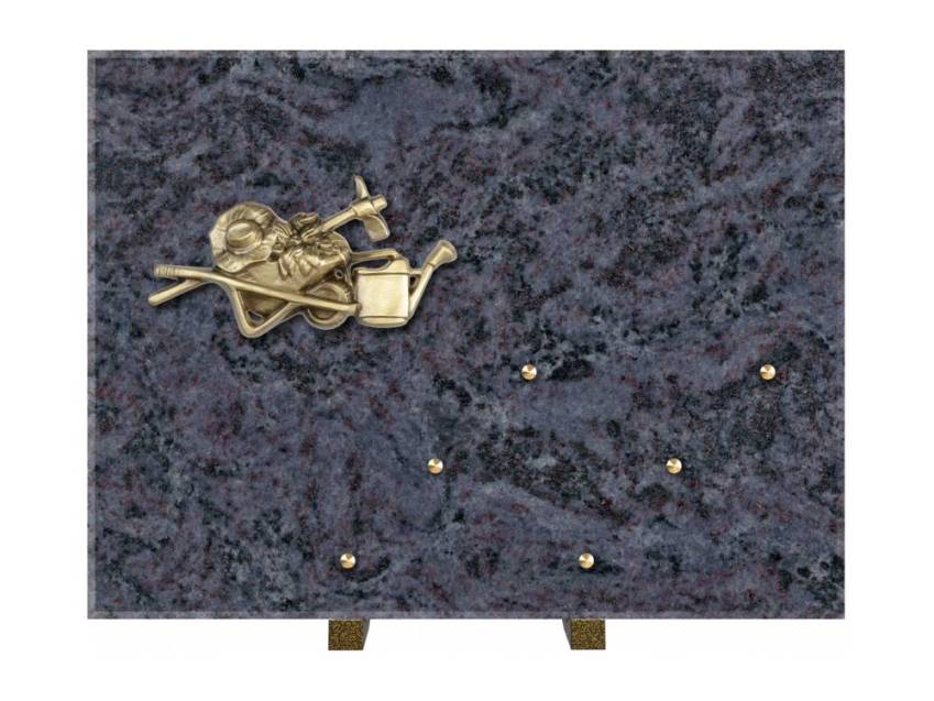 Symbolic Rectangle Granite Plaque.