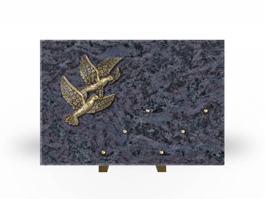 Symbolic Rectangle Granite Plaque.