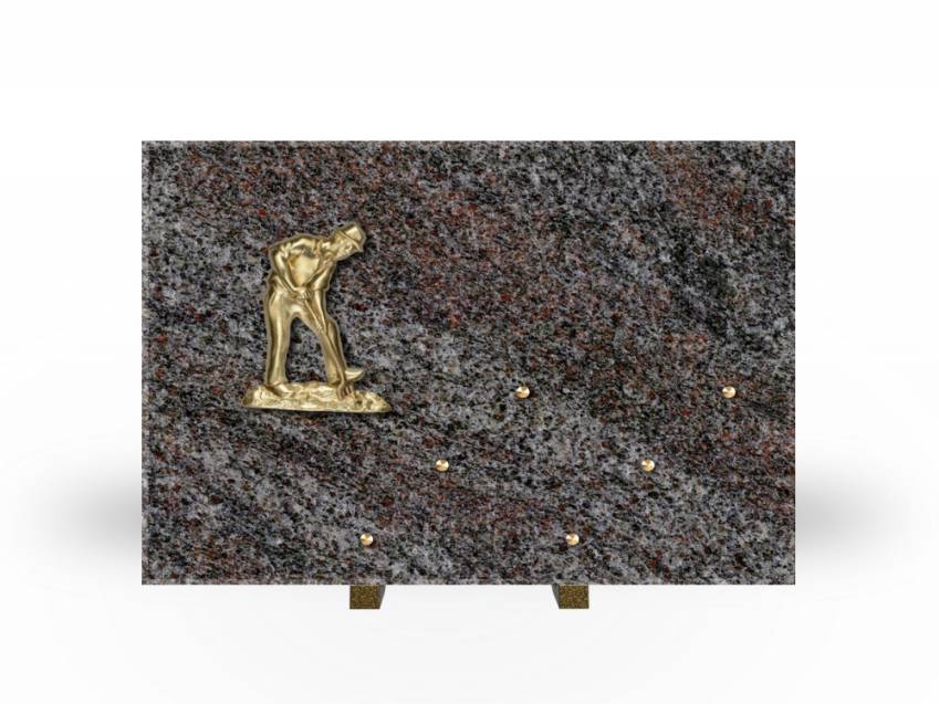 Symbolic Rectangle Granite Plaque.