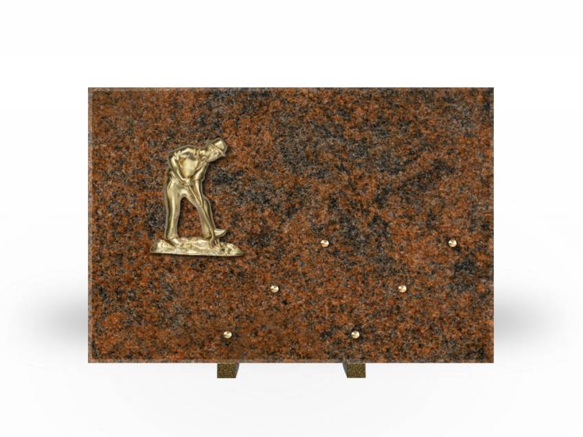 Symbolic Rectangle Granite Plaque.