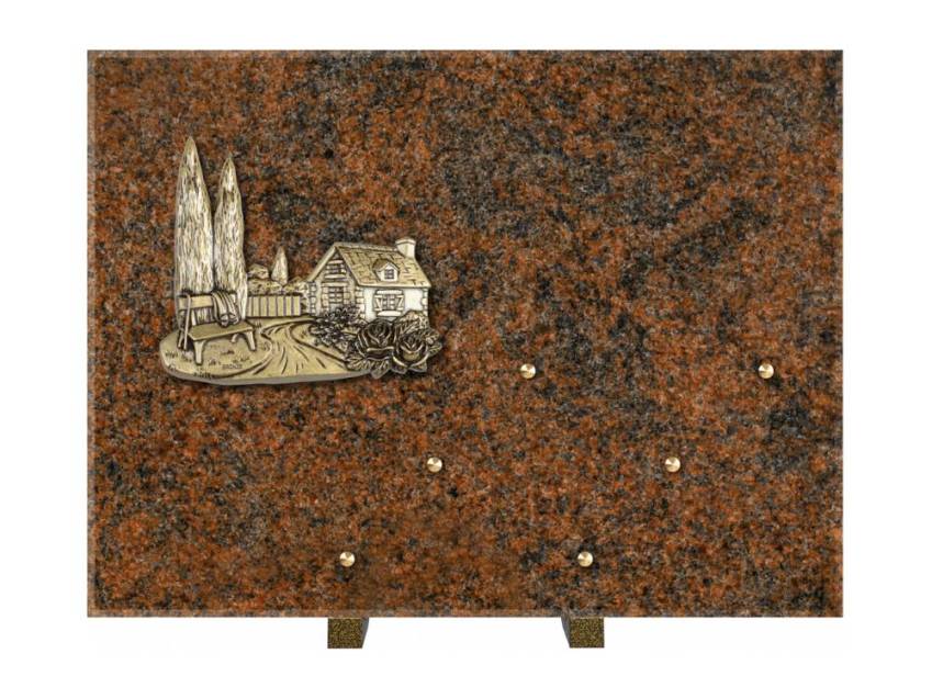 Symbolic Rectangle Granite Plaque.