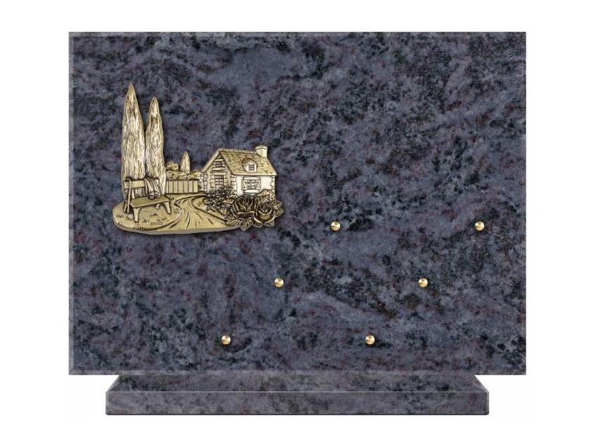 Symbolic Rectangle Granite Plaque.