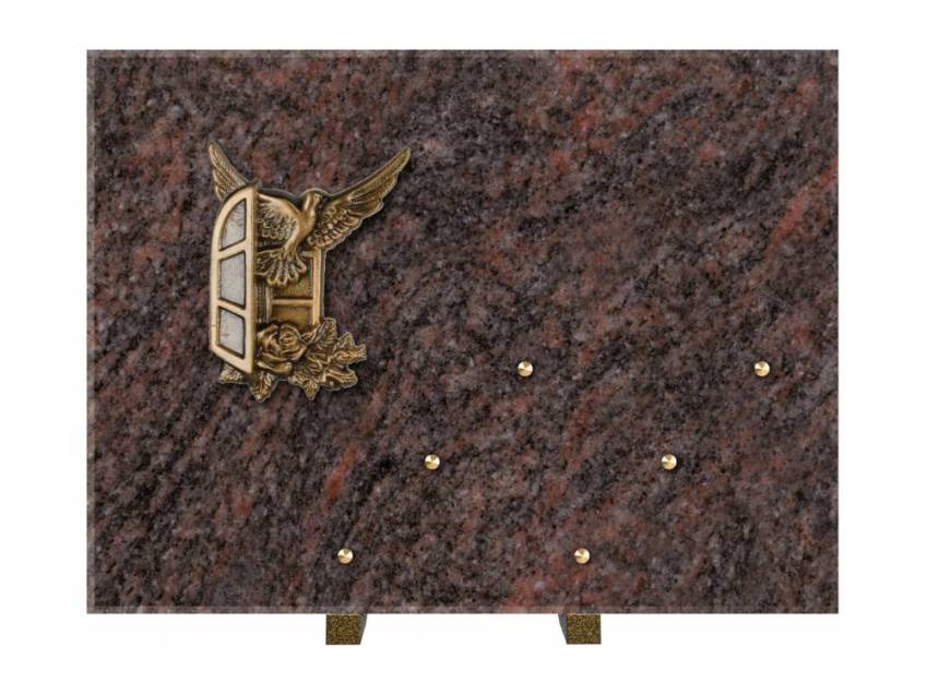 Symbolic Rectangle Granite Plaque.