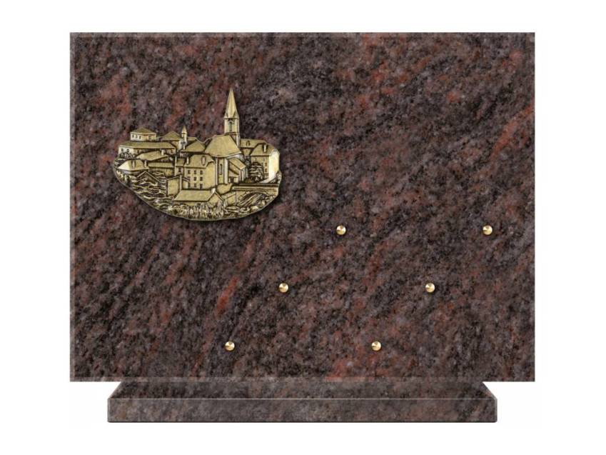 Symbolic Rectangle Granite Plaque.