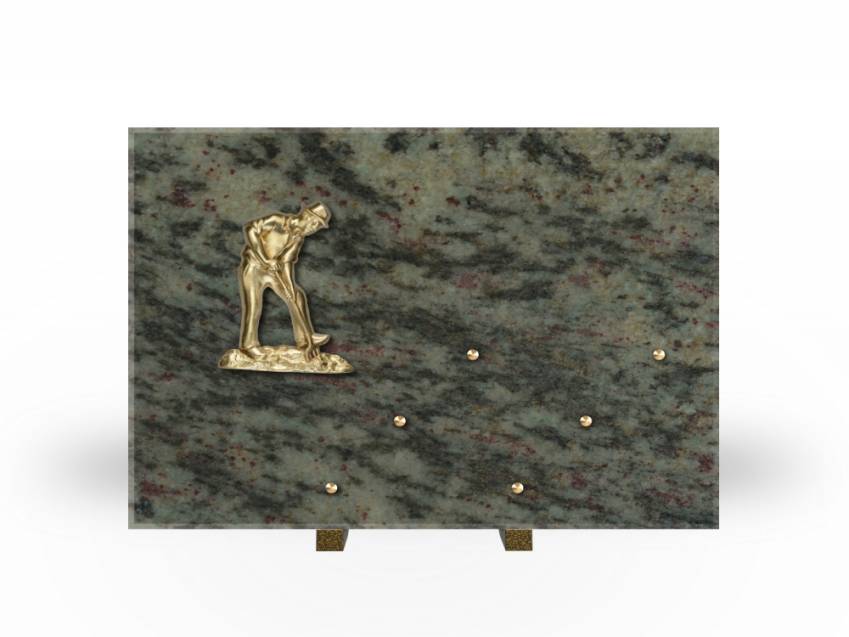 Symbolic Rectangle Granite Plaque.