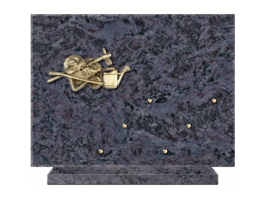 Symbolic Rectangle Granite Plaque.