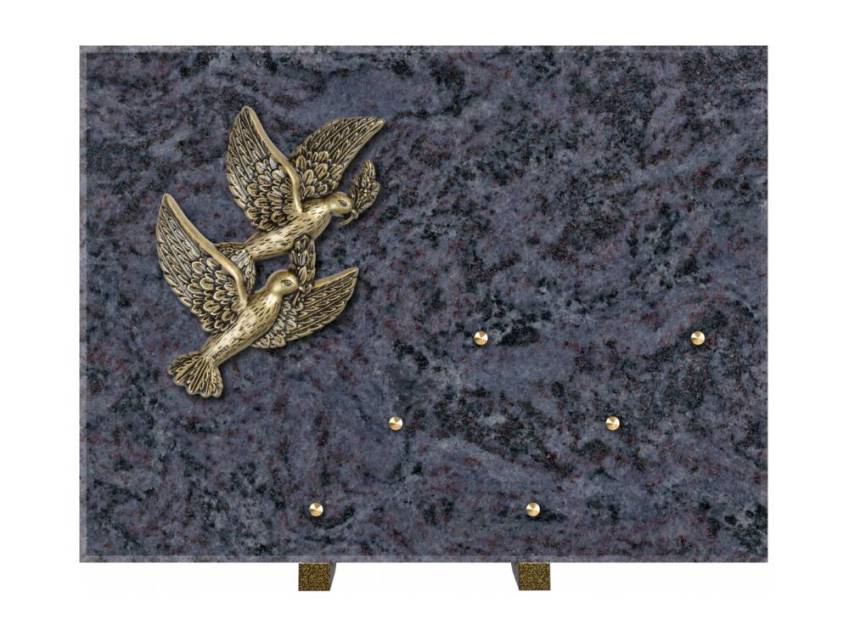 Symbolic Rectangle Granite Plaque.