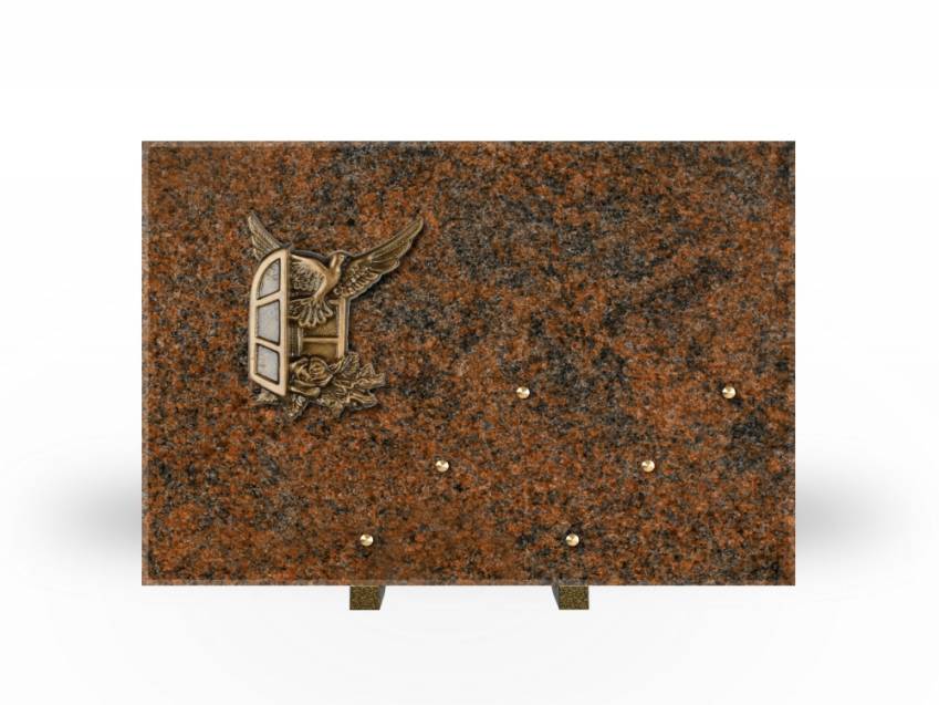 Symbolic Rectangle Granite Plaque.