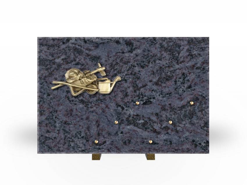 Symbolic Rectangle Granite Plaque.