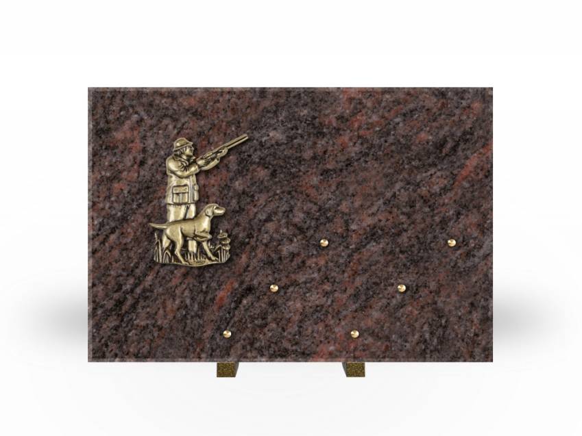 Symbolic Rectangle Granite Plaque.