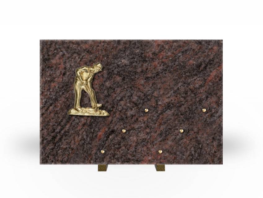 Symbolic Rectangle Granite Plaque.