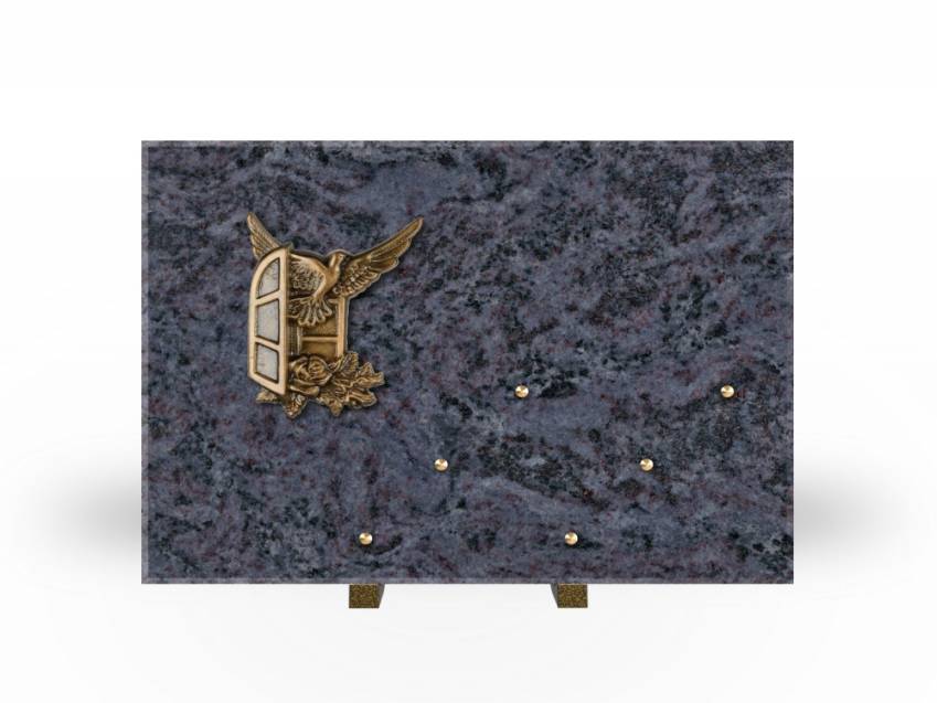 Symbolic Rectangle Granite Plaque.