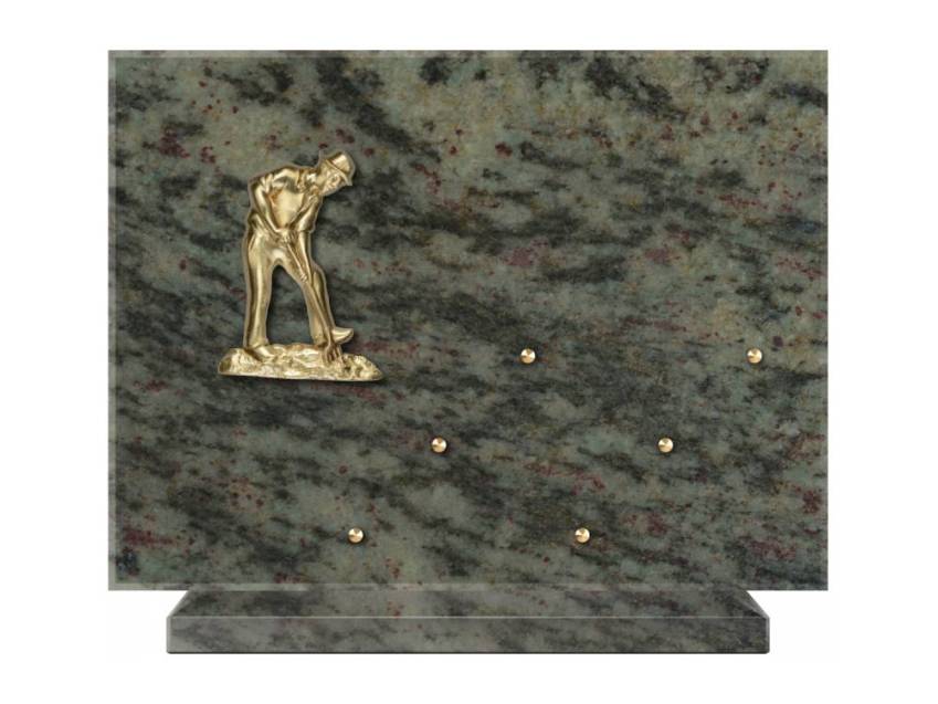 Symbolic Rectangle Granite Plaque.