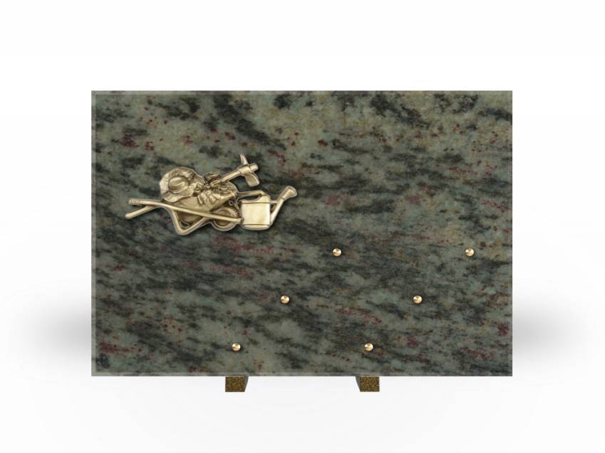 Symbolic Rectangle Granite Plaque.