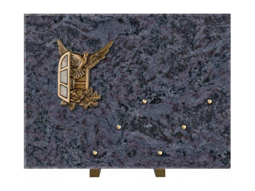 Symbolic Rectangle Granite Plaque.