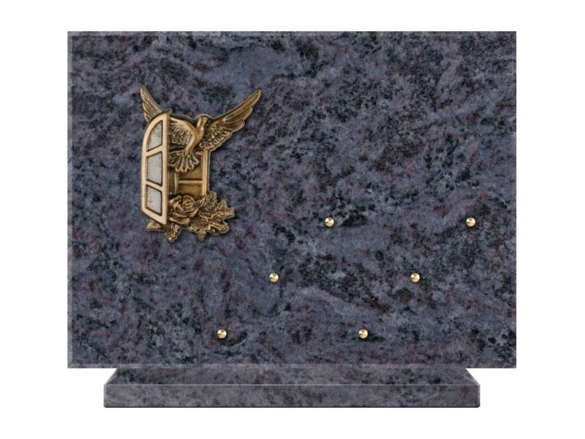 Symbolic Rectangle Granite Plaque.