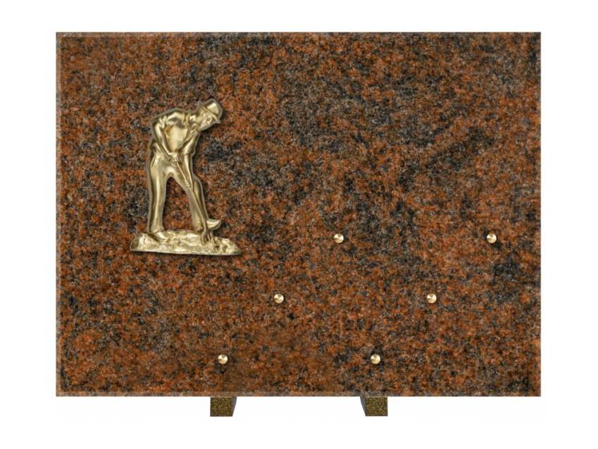 Symbolic Rectangle Granite Plaque.