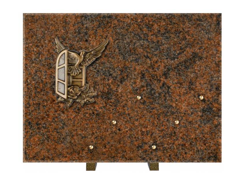 Symbolic Rectangle Granite Plaque.