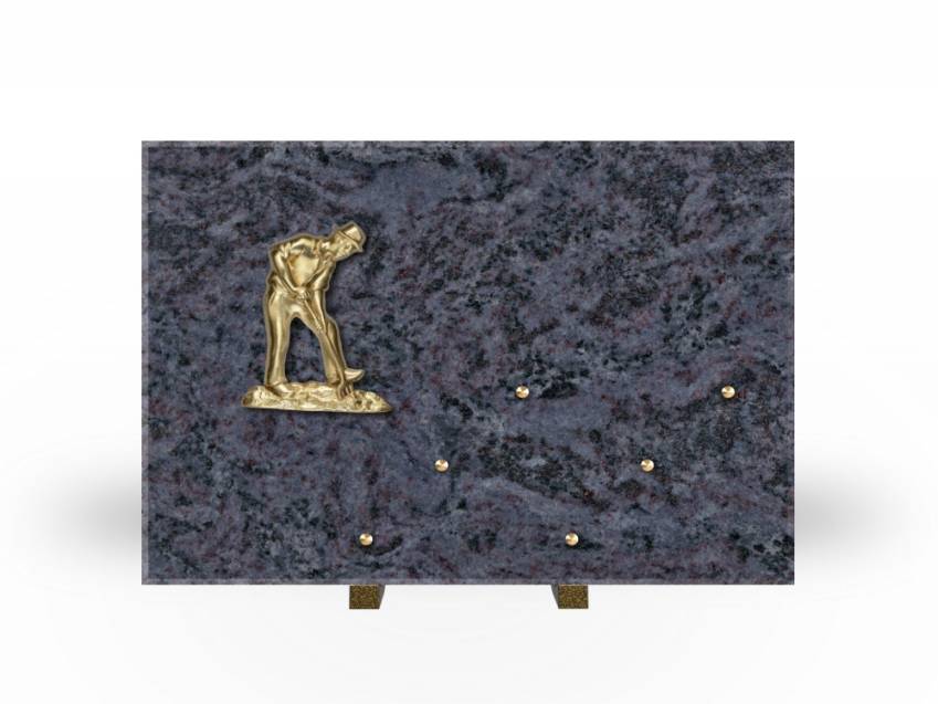 Symbolic Rectangle Granite Plaque.